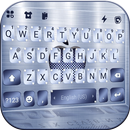 Silver Metallic Keyboard Backg APK