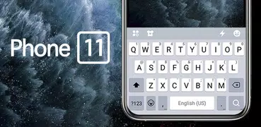 Silver Phone 11 Pro 主題鍵盤