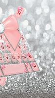 Tema Keyboard Silver Pink Bowk imagem de tela 2