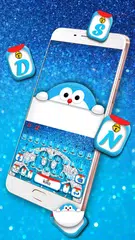 Silver Robot Cat のテーマキーボード アプリダウンロード