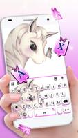 Silver Unicorn Butterfly poster