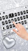 Thème de clavier Silvery Glitt Affiche