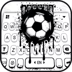 Soccer Doodle Drip Tastaturhin