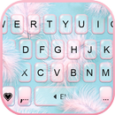 Soft Pink Feathers Tastaturhin APK