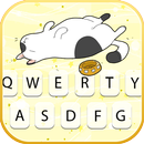 Fond de clavier Sleepy Lazy Cat APK