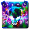 Smoke effect 3D Colorful Skull Keyboard