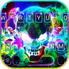 Smoke Colorful Skull 主題鍵盤 APK 下載