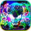 Smoke effect 3D Colorful Skull