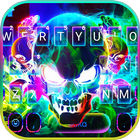 Smoke effect 3D Colorful Skull آئیکن