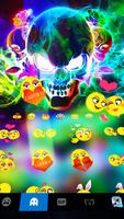 Smoke effect 3D Colorful Skull اسکرین شاٹ 2