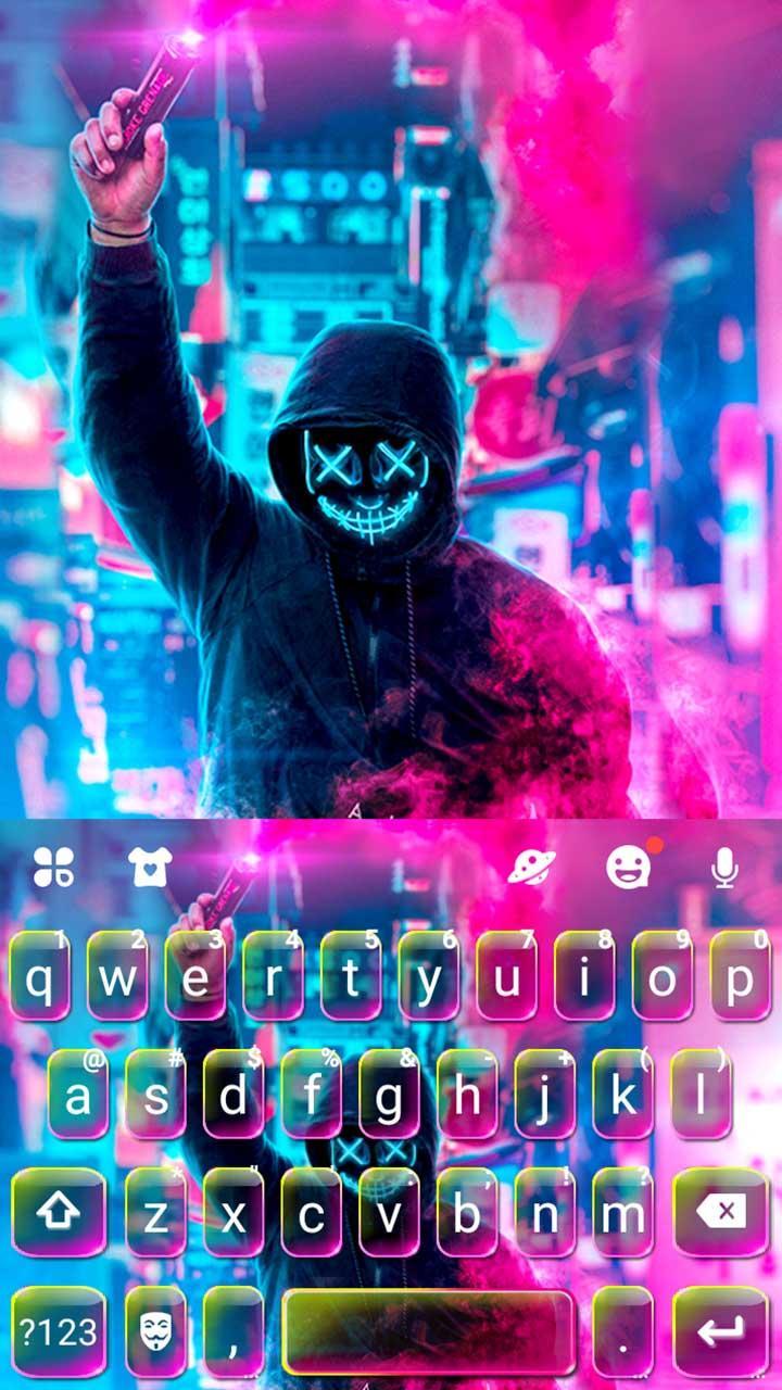 Android 用の 最新版 クールな Smoke Purge Mask のテーマキーボード Apk をダウンロード