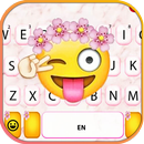 Hình nền bàn phím Smiley Flowe APK