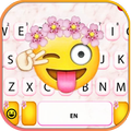 Фон клавиатуры Smiley Flower E