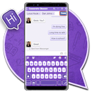 SMS Chat Purple Thème APK