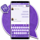 Teclado SMS Chat Purple APK