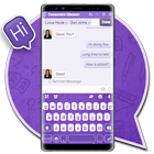 Icona SMS Chat Purple