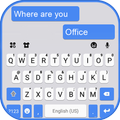 Sms Blue Keyboard Theme