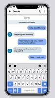 الكيبورد SMS Blue تصوير الشاشة 1