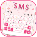 SMS Pink Doodle Keyboard Background