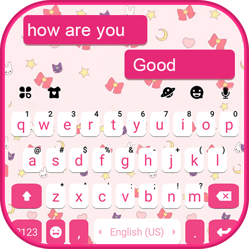 SMS Pink Doodle Tastaturhinter
