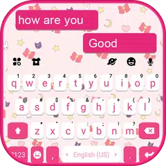 SMS Pink Doodle Tastaturhinter APK Herunterladen