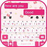 خلفية الكيبورد SMS Pink Doodle أيقونة