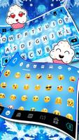 Hình nền bàn phím Snowflakes ảnh chụp màn hình 3