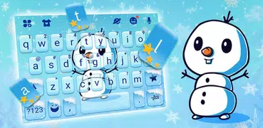 Тема для клавиатуры Snowman Hu