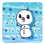Thème de clavier Snowman Hugs icône