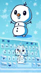 Snowman Hugs Keyboard Theme APK download