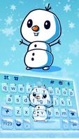 Thème de clavier Snowman Hugs Affiche
