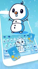 Snowman Hugs Keyboard Theme APK download