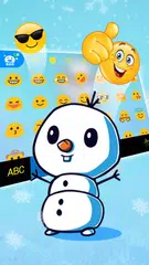Snowman Hugs Keyboard Theme APK download