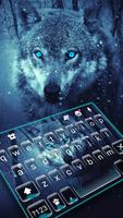Snowy Wolf Night poster