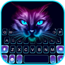 Sneaky Neon Cat Keyboard Backg APK
