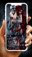 Teclado Spooky Skeleton Love Cartaz