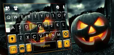 Spooky Pumpkin Keyboard Backgr