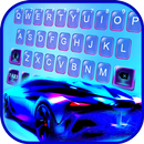 خلفية الكيبورد Sports Car Neon APK