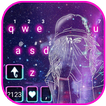Space Girl Galaxy Tastaturhint
