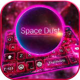 Spacedust Tastatur-Thema Zeichen