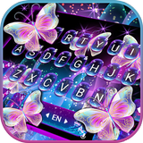 Neon Butterfly Teclado