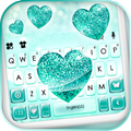 Sparkle Glitter Heart Keyboard Theme
