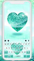 Glitter Heart Themen Plakat