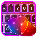 Tema Keyboard Sparkle Hearts APK