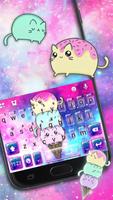 Sparkle Ice Cream Cat Poster