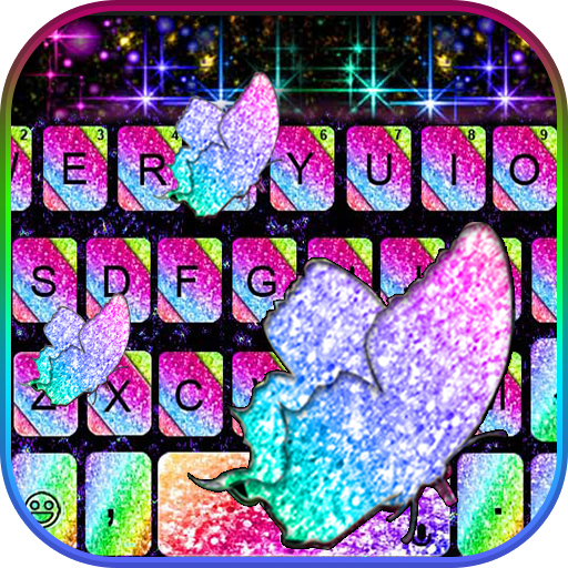 Sparkle Rainbow Keyboard Theme