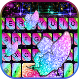Tema de teclado Sparkle Rainbo ícone