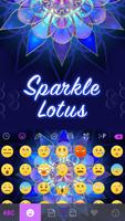 Tema Keyboard Sparklelotus imagem de tela 1