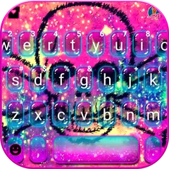 Sparkling Galaxy Skull Tastatu APK Herunterladen