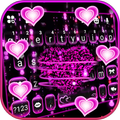 Sparkling Hearts 3d Keyboard Theme